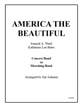 America the Beautiful Concert Band sheet music cover